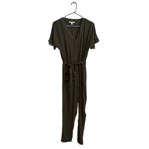 She + Sky Army Green Women’s Romper Women’s Size S Short Sleeve